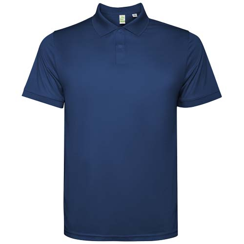 Polo publicitaire homme manches courtes recyclé Tormo ROLY Bleu marine